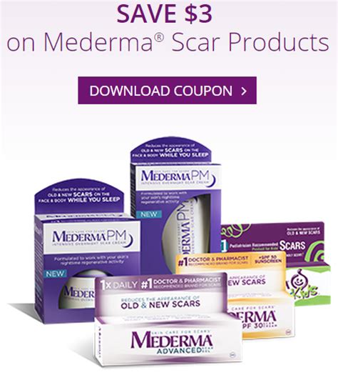 mederma for scars printable coupon.
